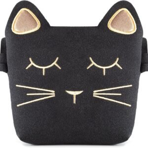 Deoot Little Girls Purses Black Cute Cat Shoulder Crossbody Bag for Kids,Toddler,Girls