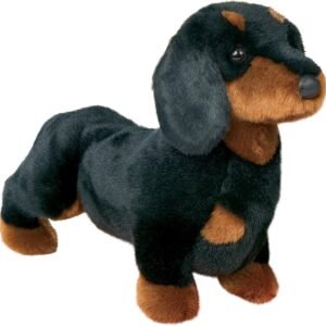 Stuffed Spats Black and Tan Dachshund Dog 14 Kit Toy