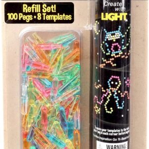 Basic Fun Lite-Brite Peg and Template Refill Pack Kit Toy