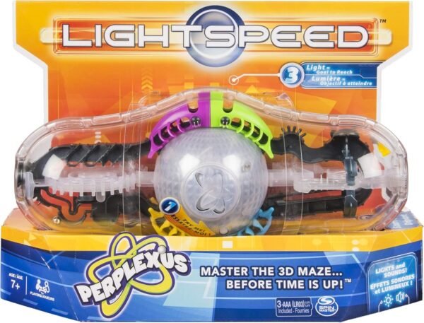 Perplexus Light Speed Game, 3D Brain Teaser Maze with Lights and Sounds