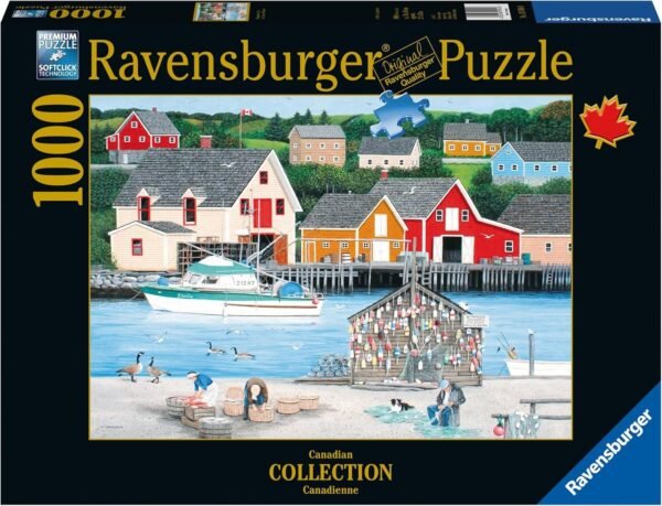Ravensburger Fishermans Cove Canadian Collection Canadienne 1000 Piece Jigsaw Puzzle for Adults