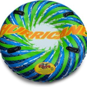 Flexible Flyer Inflatable Snow Tube. 1-2 Person Double Sled for Kids &