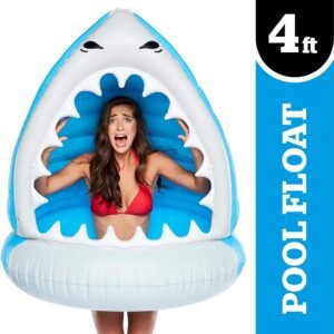 BigMouth Inc. Giant Man-Eating Shark Pool Float -Gigantic 4 Foot Pool Float,