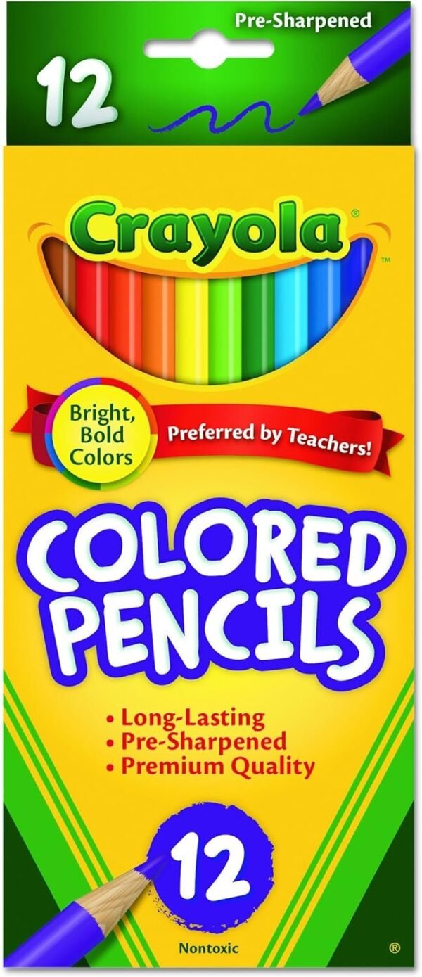 Crayola 68-4012 Colored Pencils, 12-Count, Pack of 1, Assorted Colors