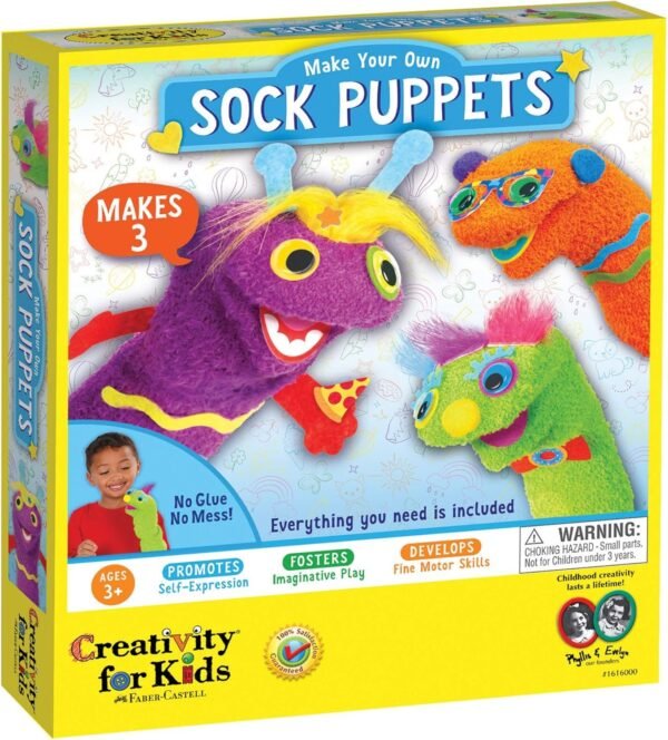Creativity for Kids My First Sock Puppets - Hand Puppets for Kids
