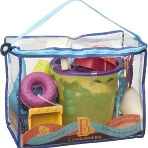 B. toys B. Ready Beach Bag Beach Tote with Mesh Panel and