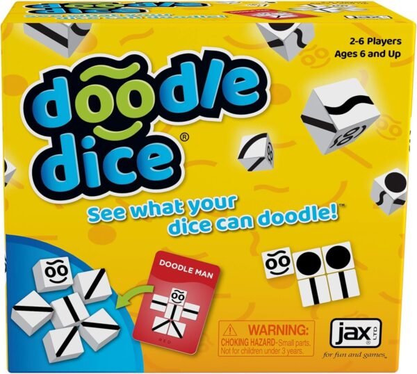Jax Doodle Dice Kit Toy Fun Kids Pack Set Play