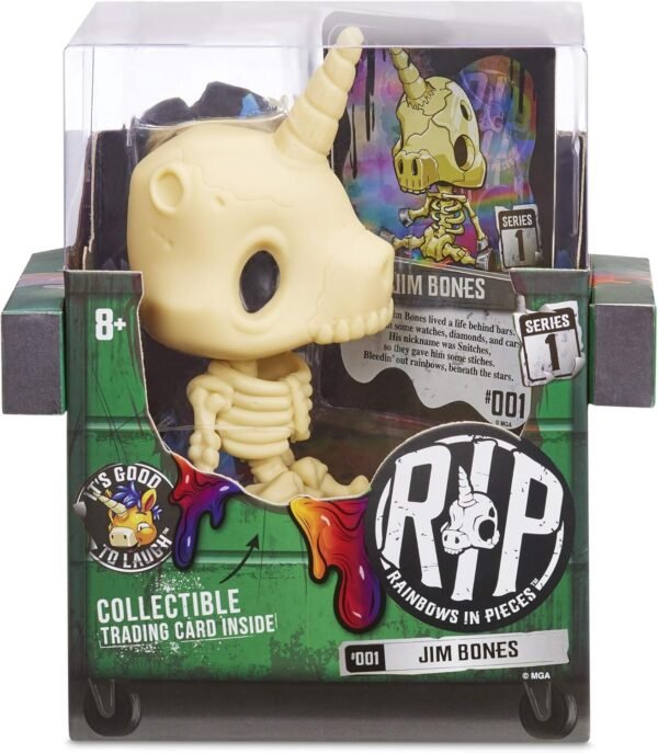 MGA Entertainment R.I.P. Rainbows in Pieces Gnarly, Messed Up Unicorn Character Jim
