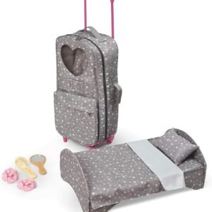 Travel and Tour Trolley Carrier with Bed for 18-inch Dolls fits American