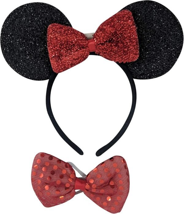 The Electric Mammoth Light Up LED Flashing Mouse Ears Headband Bow Tie