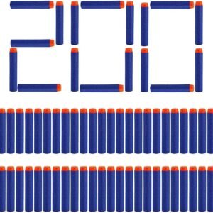 SOJUFOG 200 Nerf N Strike Blaster Compatible Dart Bullets,200Pcs Nerf Bullet Refill