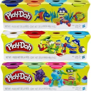 Play-Doh HASB5517BAMZ 4-Pack of Colors Gift Set Bundle 12 Cans-48 Oz