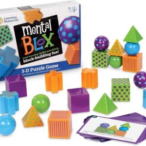 Learning Resources Mental Blox Critical Thinking Game, Homeschool, 20 Blocks, 20 Activity