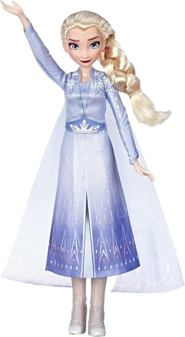 Disney Frozen Singing Elsa Fashion Doll with Music Wearing Blue Dress Inspired