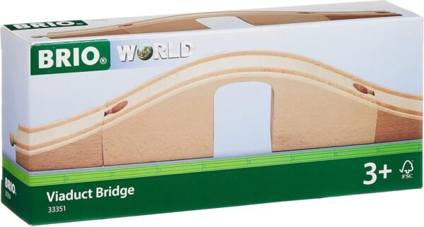 BRIO World - 33351 Viaduct Bridge 3 Piece Wooden Toy Train Accessory