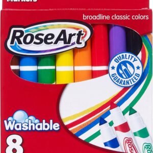 RoseArt Classic Washable Broadline Markers 8-Count Packaging May Vary DDT57