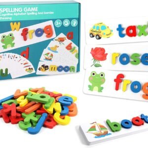 Matching Letter Game, Letter Sorting and Stacking Toys for Preschool Kindergarten Alphabets