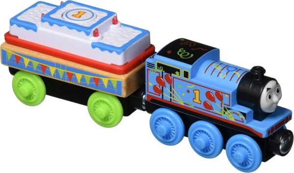 Thomas & Friends Fisher-Price Wood, Birthday Thomas Kit Toy Fun