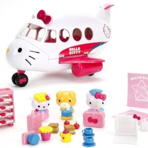 Jada Toys Hello Kitty Jet Plane Play Set Kit Toy