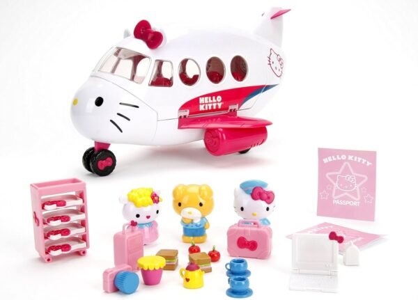 Jada Toys Hello Kitty Jet Plane Play Set Kit Toy