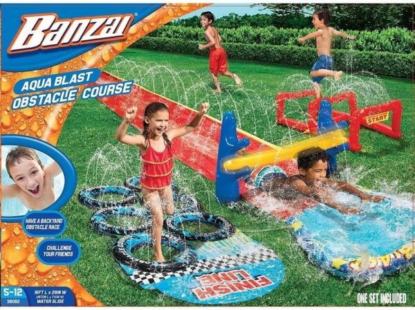 Banzai Aqua Blast Obstacle Course by Banzi Kit Toy Fun