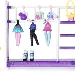 Off the Hook Style Studio, Fashion Fun Playset with 4 Small Doll