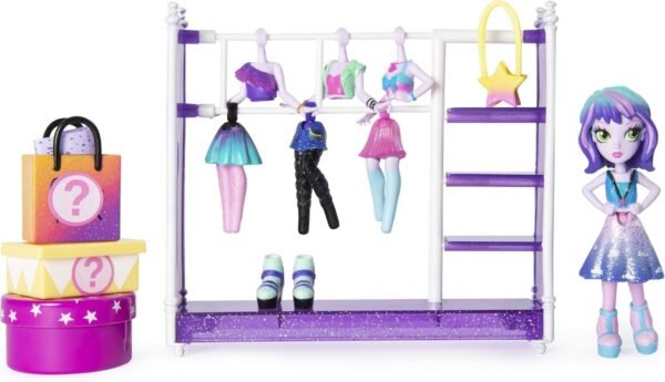 Off the Hook Style Studio, Fashion Fun Playset with 4 Small Doll
