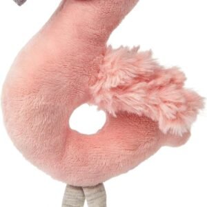 Mary Meyer Stuffed Animal Soft Toy Baby Rattle, 6-Inches, Tingo Flamingo
