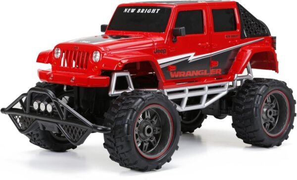 New Bright R/C F/F 4-Door Open Back Jeep Includes 9.6V Power Pack,
