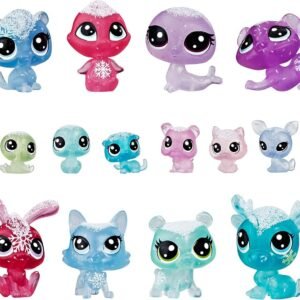 Littlest Pet Shop Frosted Wonderland Pet Pack Toy, Includes 16 Pets, Ages