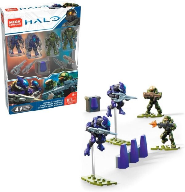 Mega Construx Halo Fireteam Spartan Vs Elites Kit Toy Fun