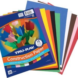 Pacon Tru-Ray Construction Paper, 9 x 12, 10 Classic Colors, 50 Sheets