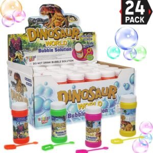 Liberty Imports Bubble Solution Refill Bottles with Wand - Replacement Refills for