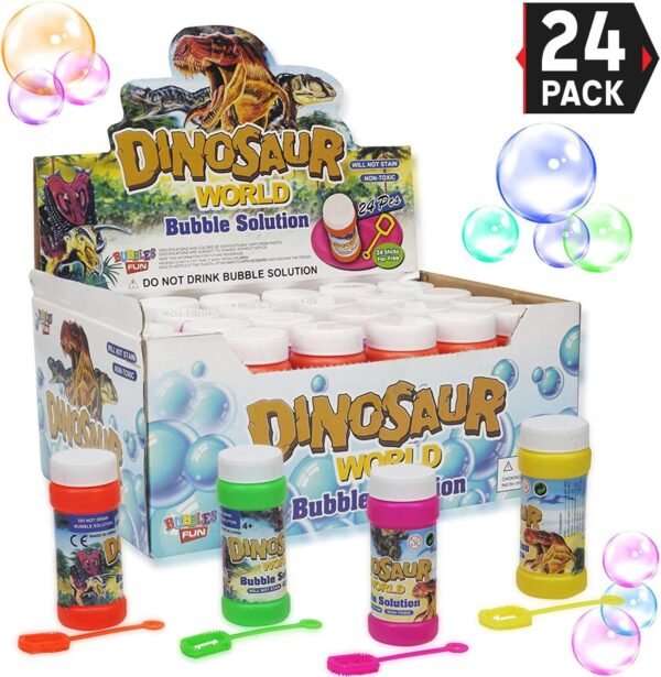 Liberty Imports Bubble Solution Refill Bottles with Wand - Replacement Refills for