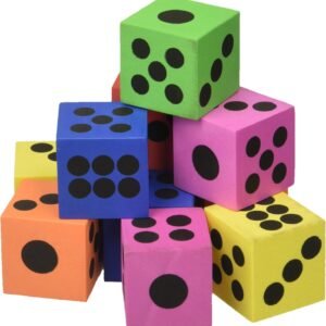 Fun Express Large Foam Playing Dice 1 dz Kit Toy