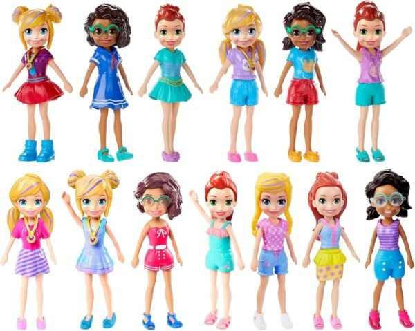 Polly Pocket Doll With Trendy Outfit 2018 Edition Measures Approx. 3.5 Tall