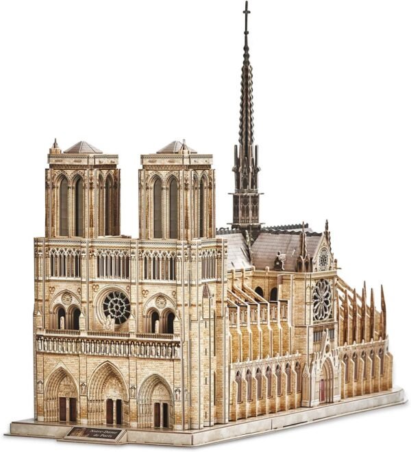 CubicFun 3D Puzzle Moveable Architecture Model Large Notre Dame de Paris French,