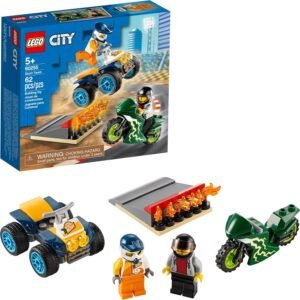 LEGO City Stunt Team 60255 Bike Toy, Cool Building Set for Kids,