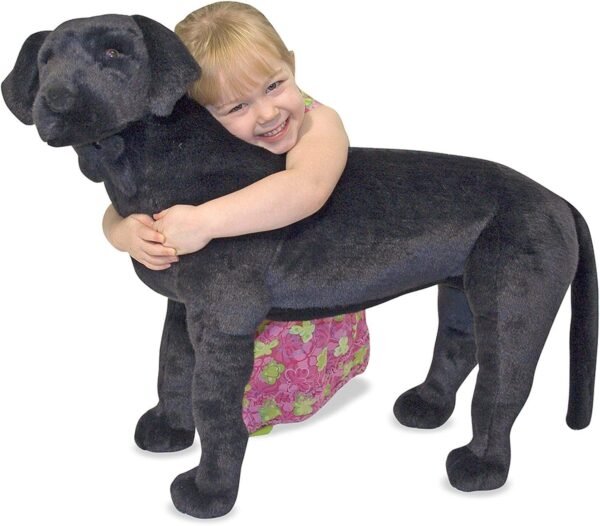 Melissa & Doug Giant Black Lab - Lifelike Stuffed Animal Dog over