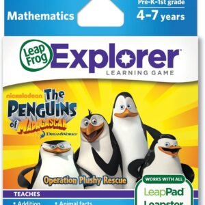 LeapFrogThe Penguins of Madagascar Operation Plushy Rescue Learning Game works with LeapPad
