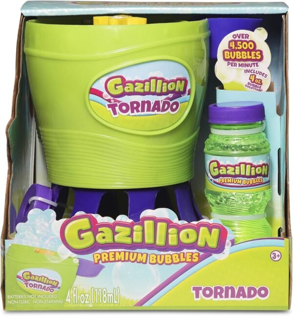 Gazillion Tornado Bubble Machine, GREEN Kit Toy Fun Kids Pack