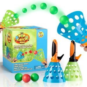 YoYa Toys Pop and Catch Launcher Basket with 3 Balls - for
