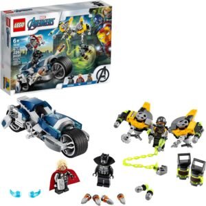 LEGO Marvel Avengers Speeder Bike Attack 76142 Black Panther and Thor Buildable