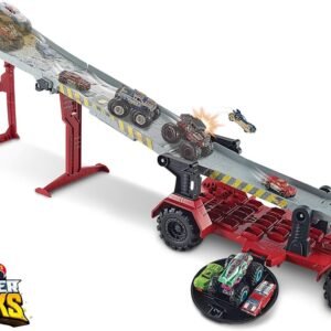 Hot Wheels Monster Trucks Downhill Race & Go Playset Kit