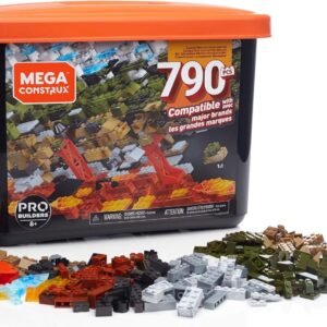 Mega Construx Large Bulk Tub Set, 790-piece Kit Toy Fun
