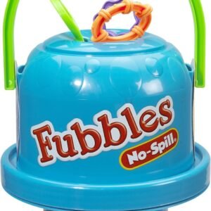 Little Kids Fubbles No-Spill Big Bubble Bucket in Blue for Multi-Child Play,