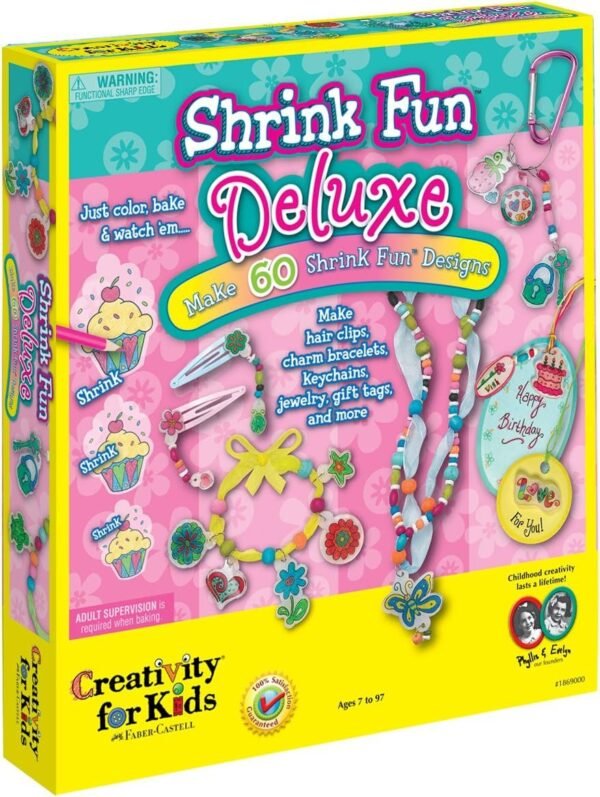 Creativity for Kids Shrink Fun Deluxe - Shrink Plastic Deluxe Activity Kit