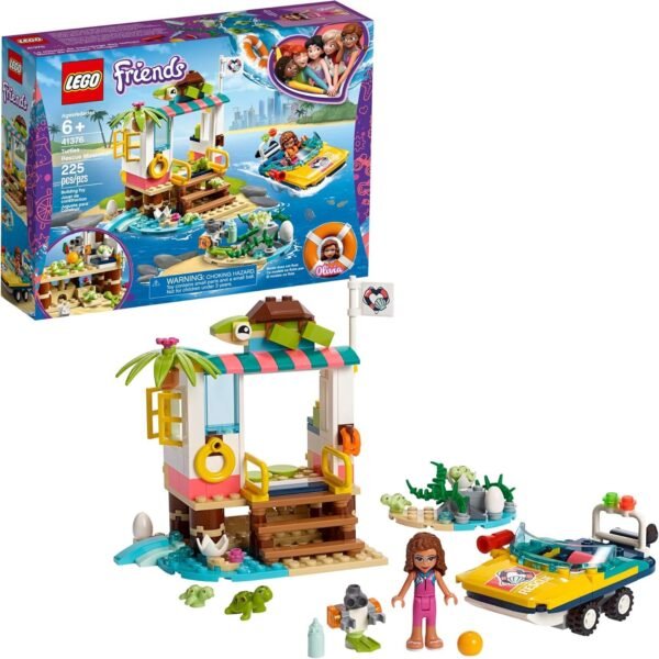 LEGO Friends Turtles Rescue Mission 41376 Rescue Building Kit with Olivia Minifigure