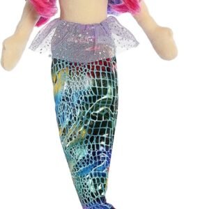 Aurora World Sea Sparkles Mermaid Plush, Rainbow Fuchsia Kit Toy