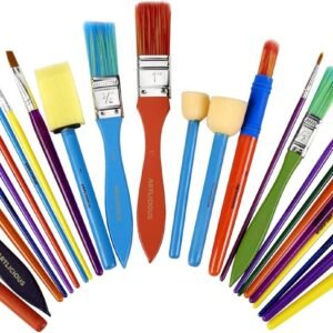 Artlicious - All Purpose Kids Paint Brush Set 25 Brushes